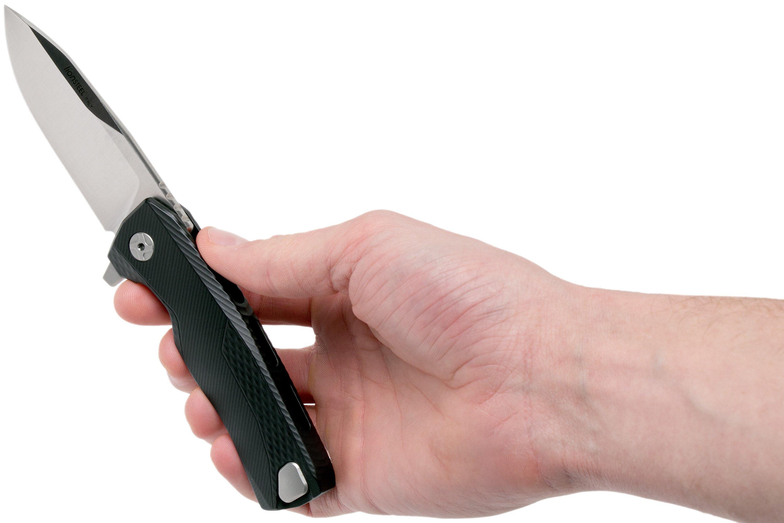 LionSteel ROK Satin Black Aluminium ROK A BS zakmes | Voordelig kopen ...