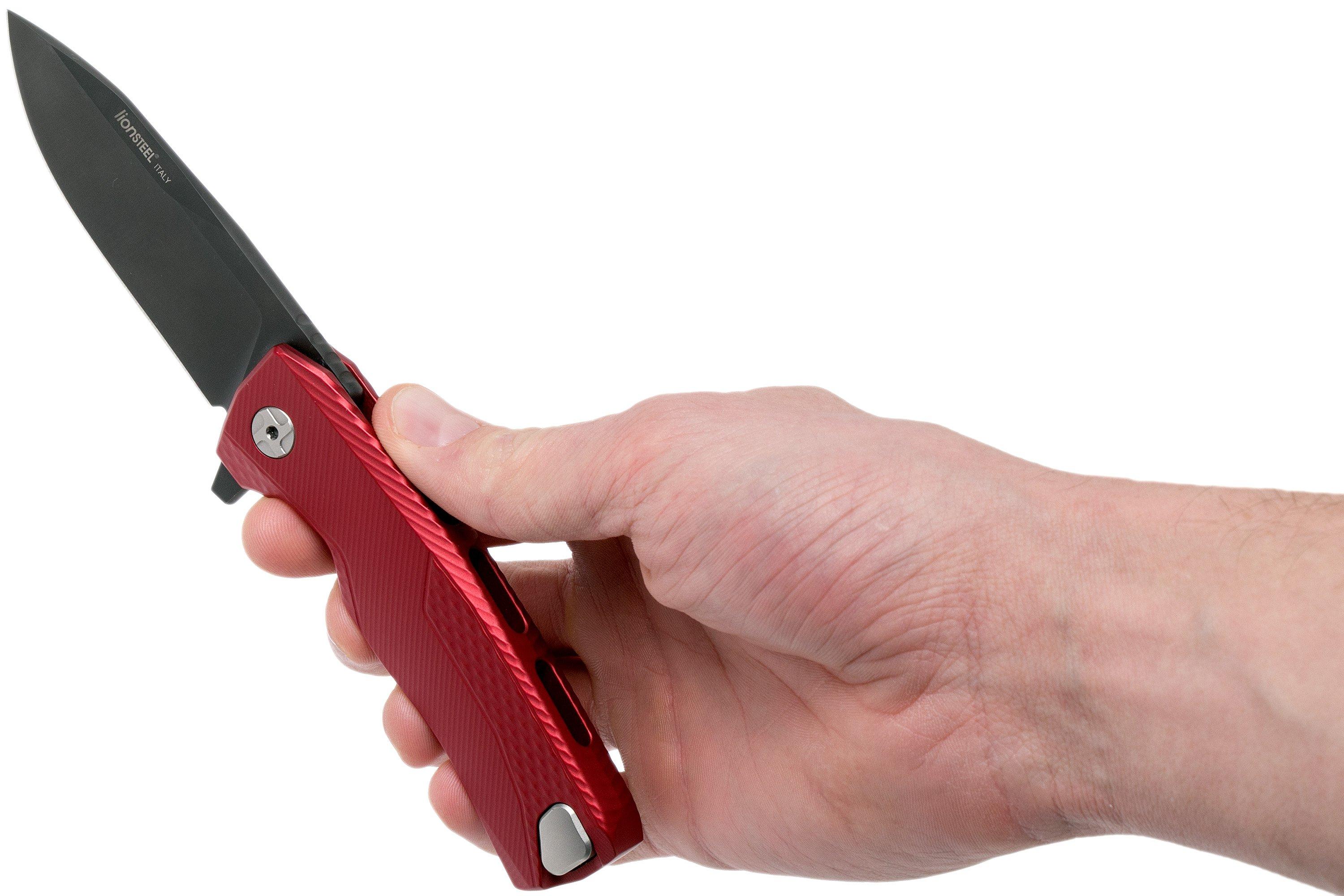 LionSteel ROK Black Red Aluminium ROK A RB navalha | Compras vantajosas ...