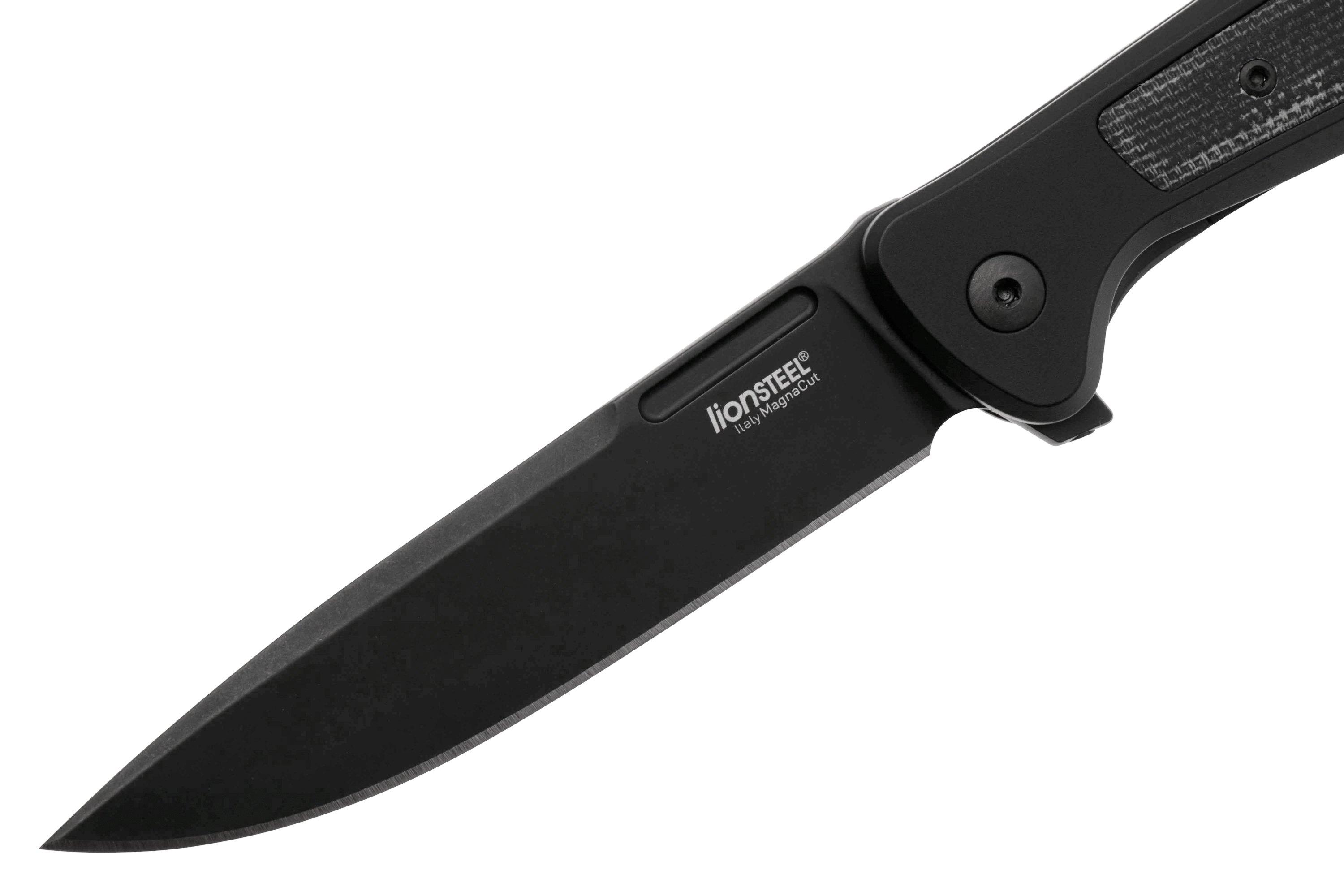 LionSteel Skinny Solid SK01A BB Black Aluminium Black Canvas  