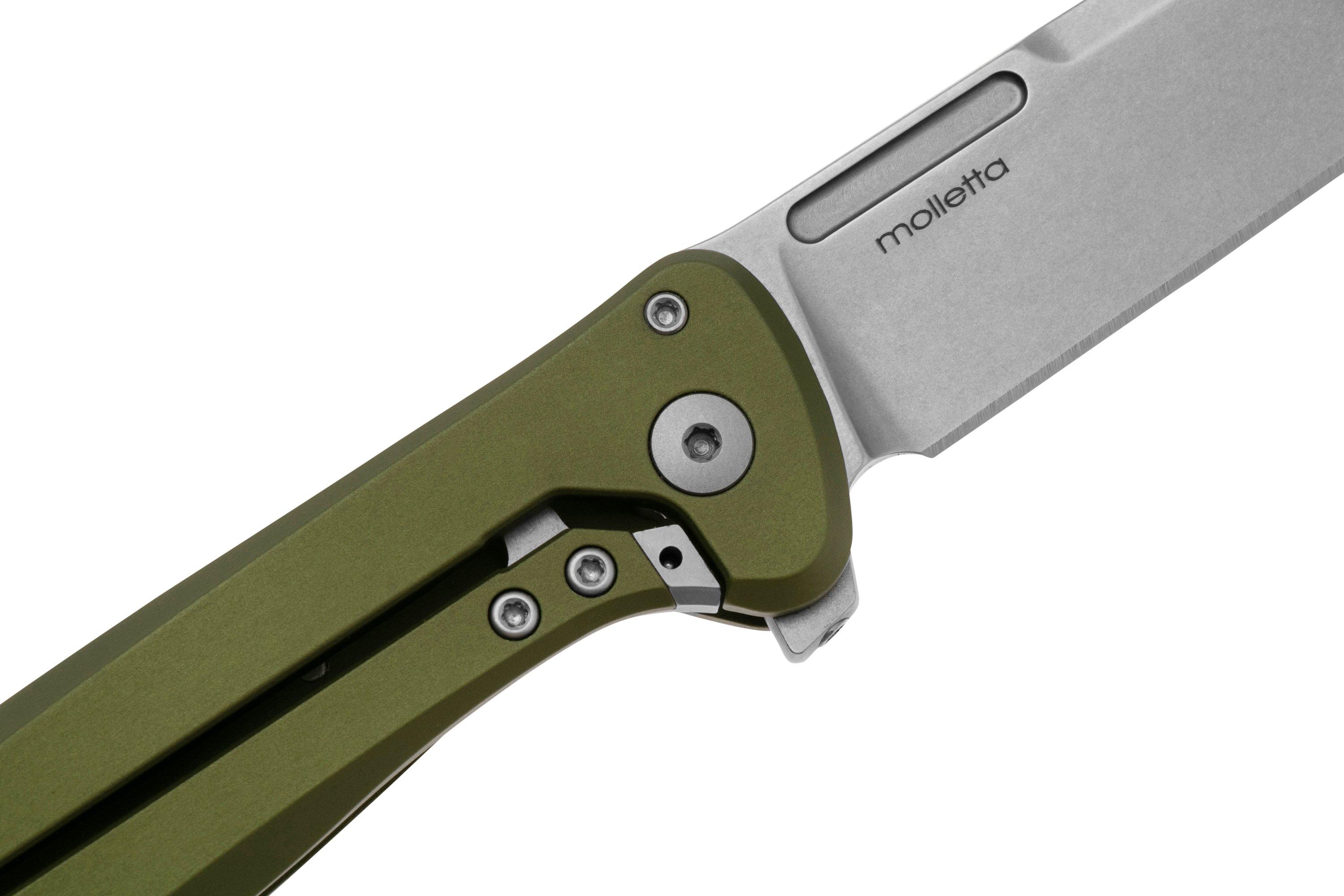 LionSteel Skinny Solid SK01A GS Green Aluminium Green Canvas Micarta ...