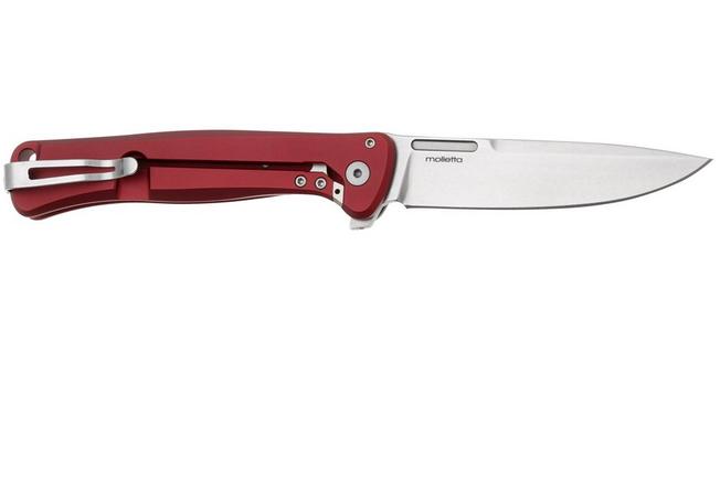 Lionsteel - Skynny Aluminium - Red & Stonewashed MagnaCut - SK01A