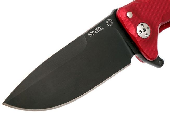 Bild für LionSteel SR11 Aluminum Red, black blade, SR11 A RB Taschenmesser