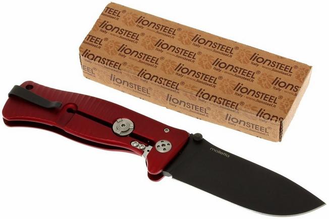 Image for LionSteel SR-1A-RB, aluminum, red/black