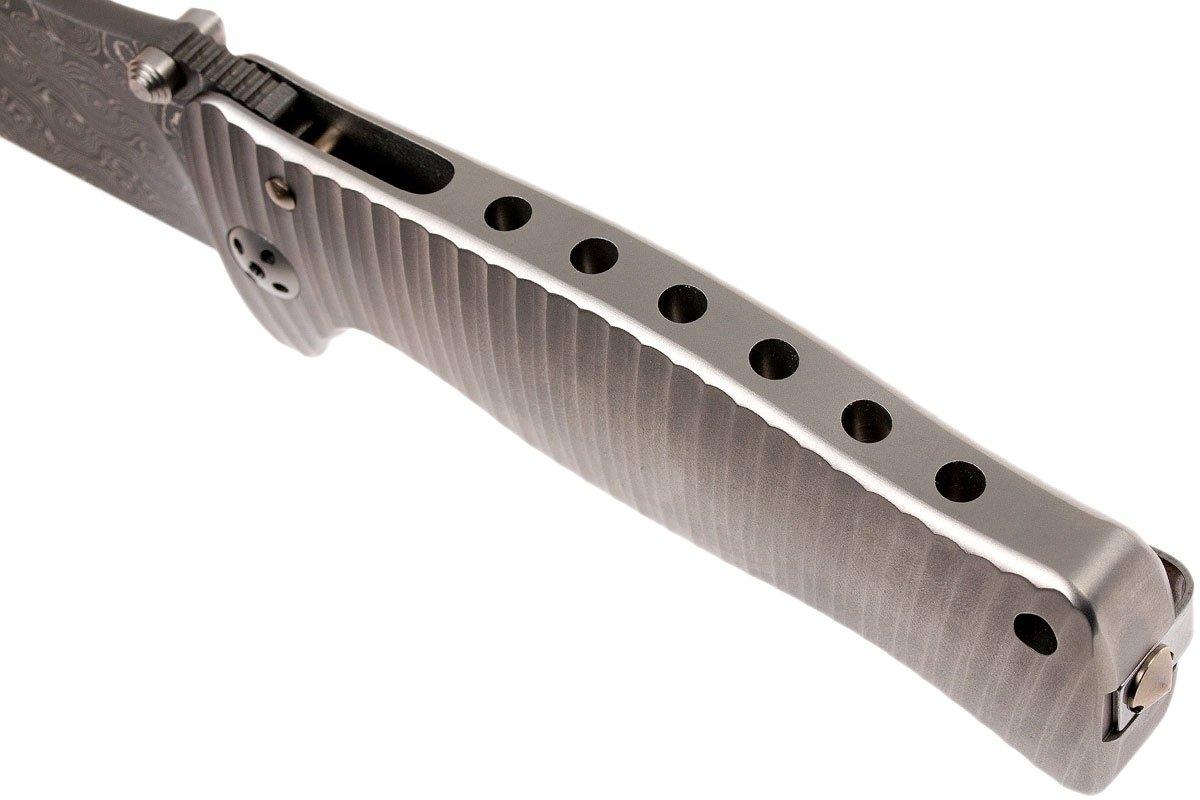 LionSteel SR1 Raindrop Damascus SR1DR pocket knife Advantageously