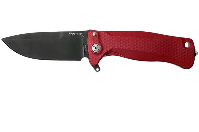 Bild für LionSteel SR22A-RB Red Aluminium, Black Blade