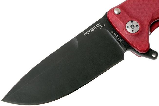 Bild für LionSteel SR22A-RB Red Aluminium, Black Blade