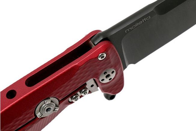Bild für LionSteel SR22A-RB Red Aluminium, Black Blade