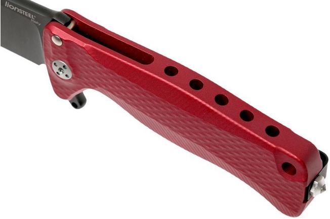 Bild für LionSteel SR22A-RB Red Aluminium, Black Blade