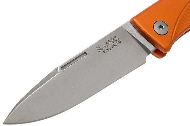LionSteel Thrill orange aluminium integral slipjoint pocket knife