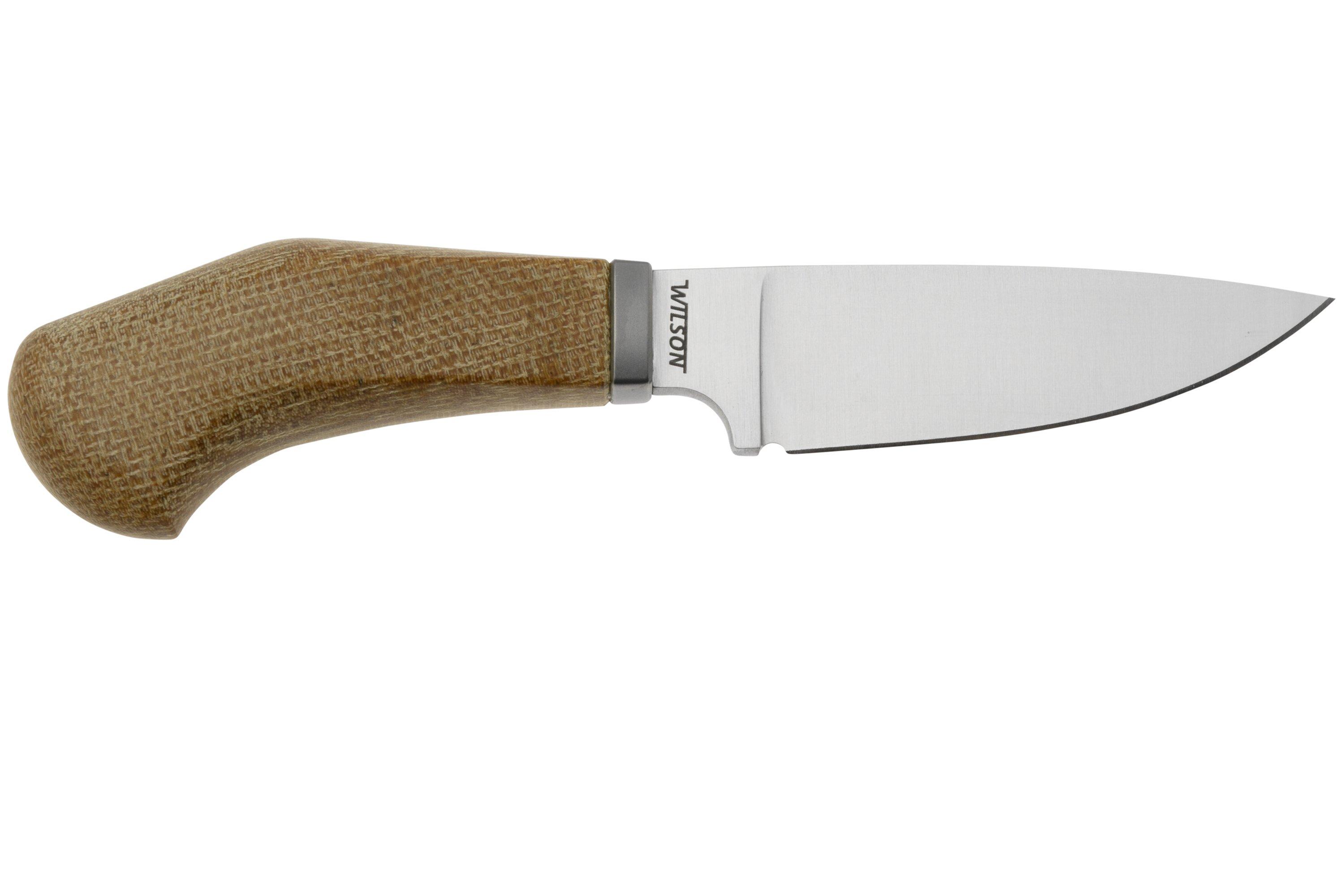 LionSteel Willy WL1-CVN, M390 Droppoint Natural Micarta, fixed