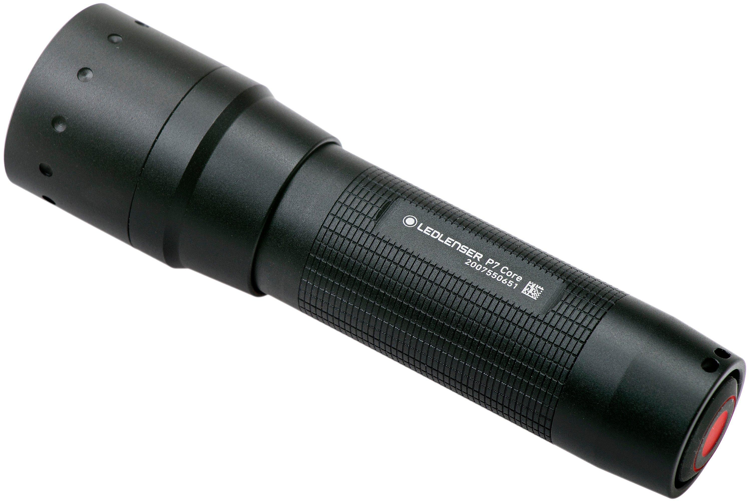 Linterna Led Lenser P7 Core 450 lm negro - Suministros en Seguridad y  Rescate