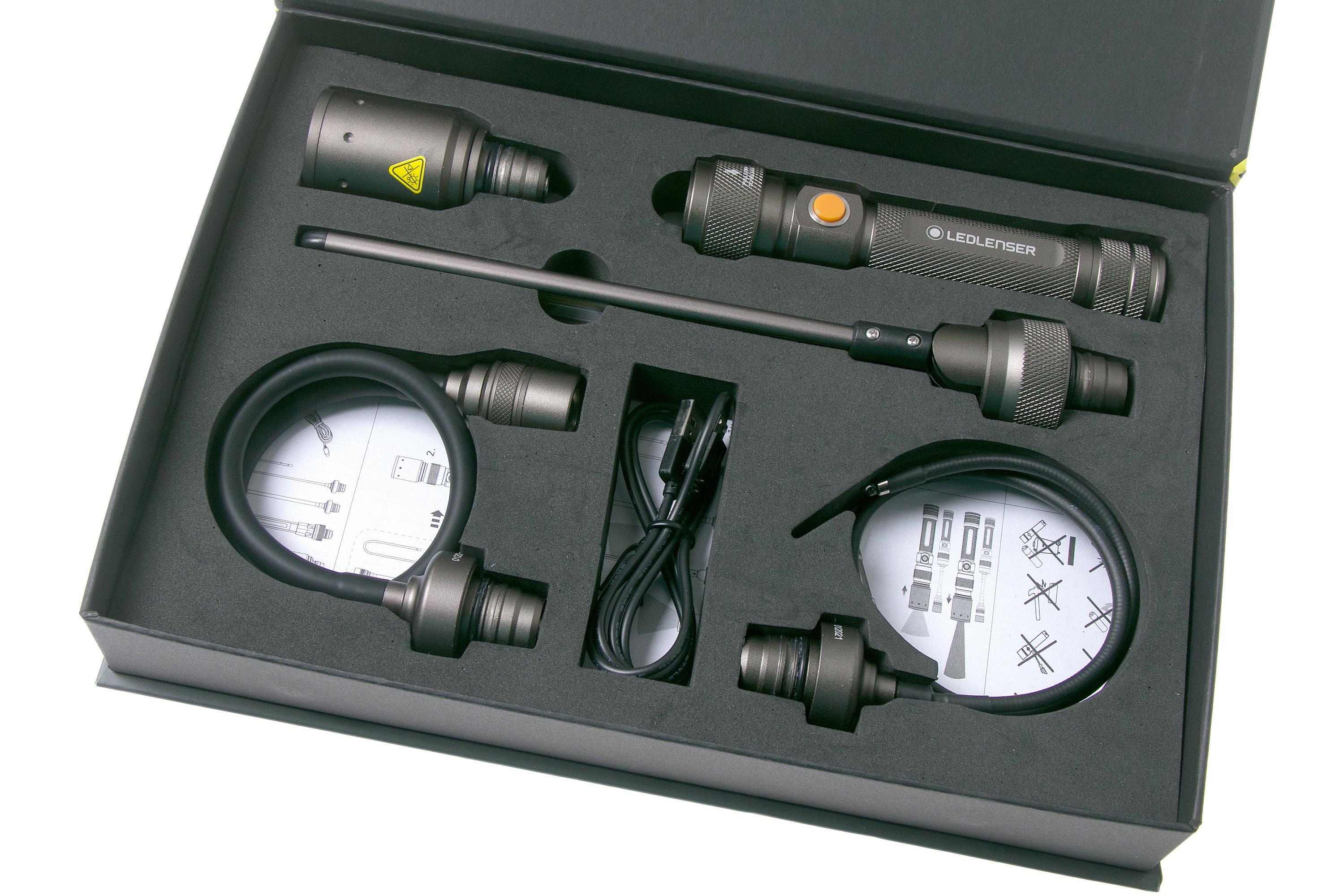 Ledlenser Worker's Friend rechargeable work light with 4 attachments