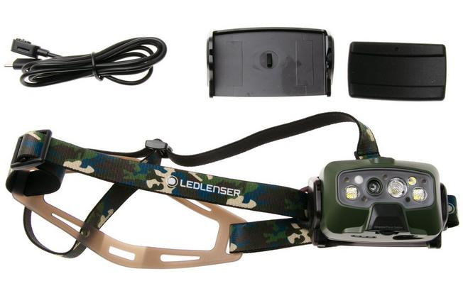 Image for Ledlenser HF8R Core RGB Special Edition, rechargeable head torch with bluetooth, Camo, 1600 lumens