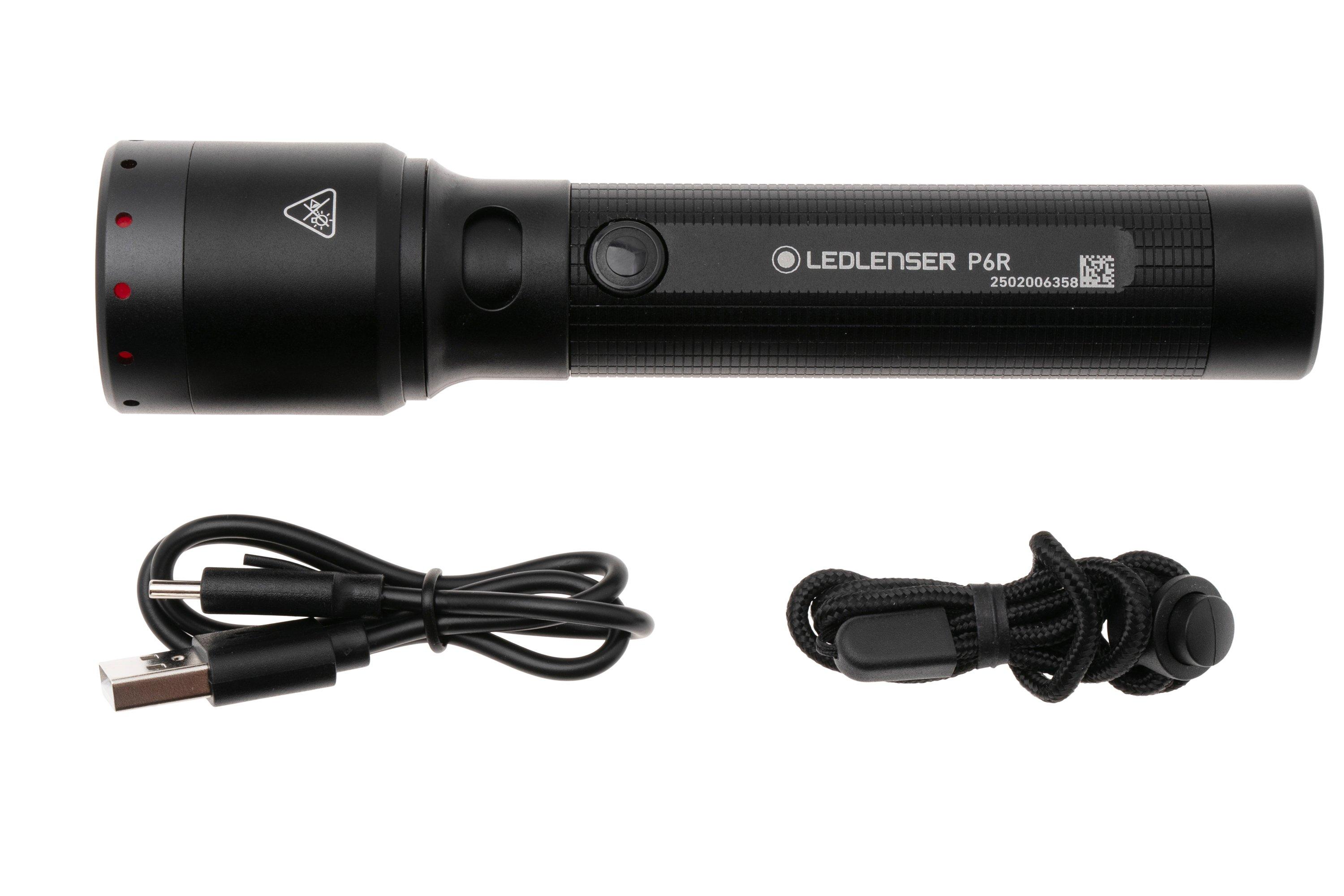 Ledlenser P6R rechargeable flashlight, 1200 lumens | Advantageously ...