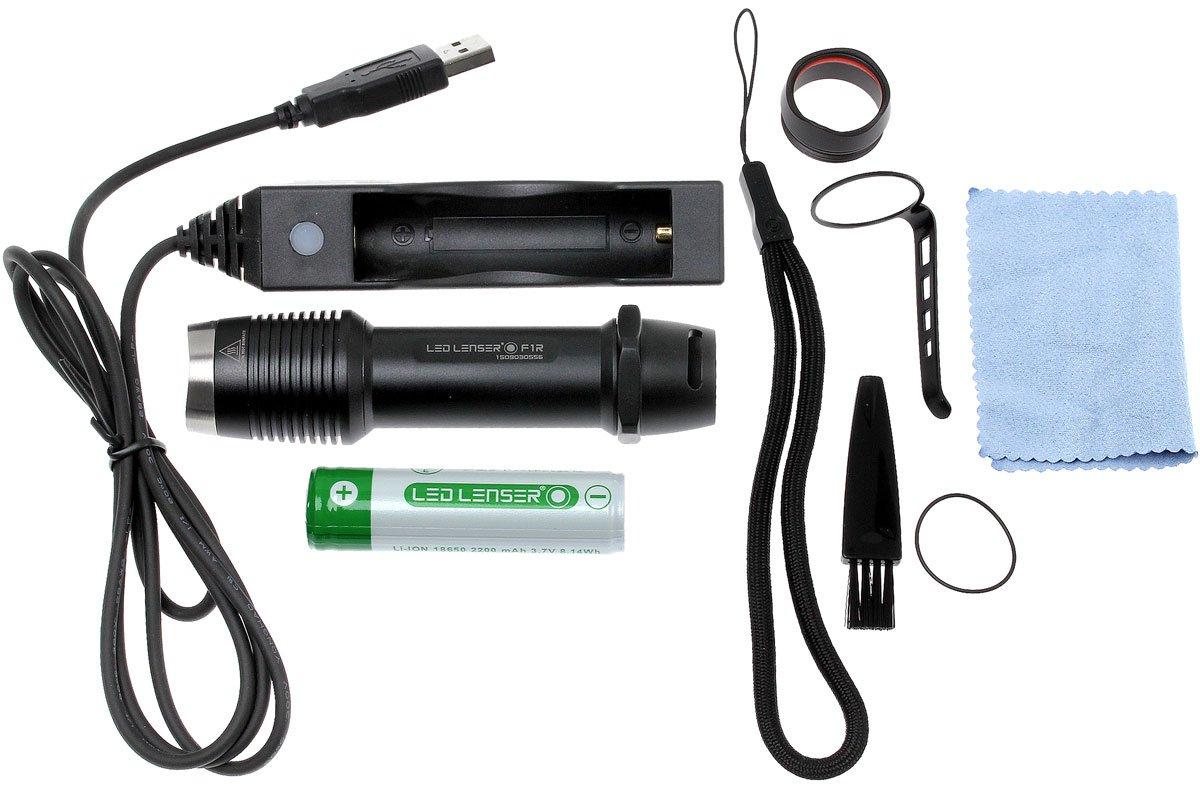 LINTERNA LED LENSER F1R RECARGARGABLE TALLAS 1000 LUMEN COLORES