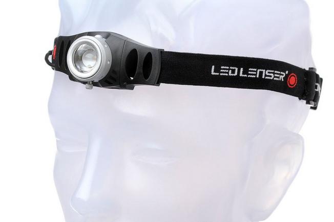 LED LENSER H6: Lampe frontale LED H6, 200 lm, noir - rouge, 3x AAA