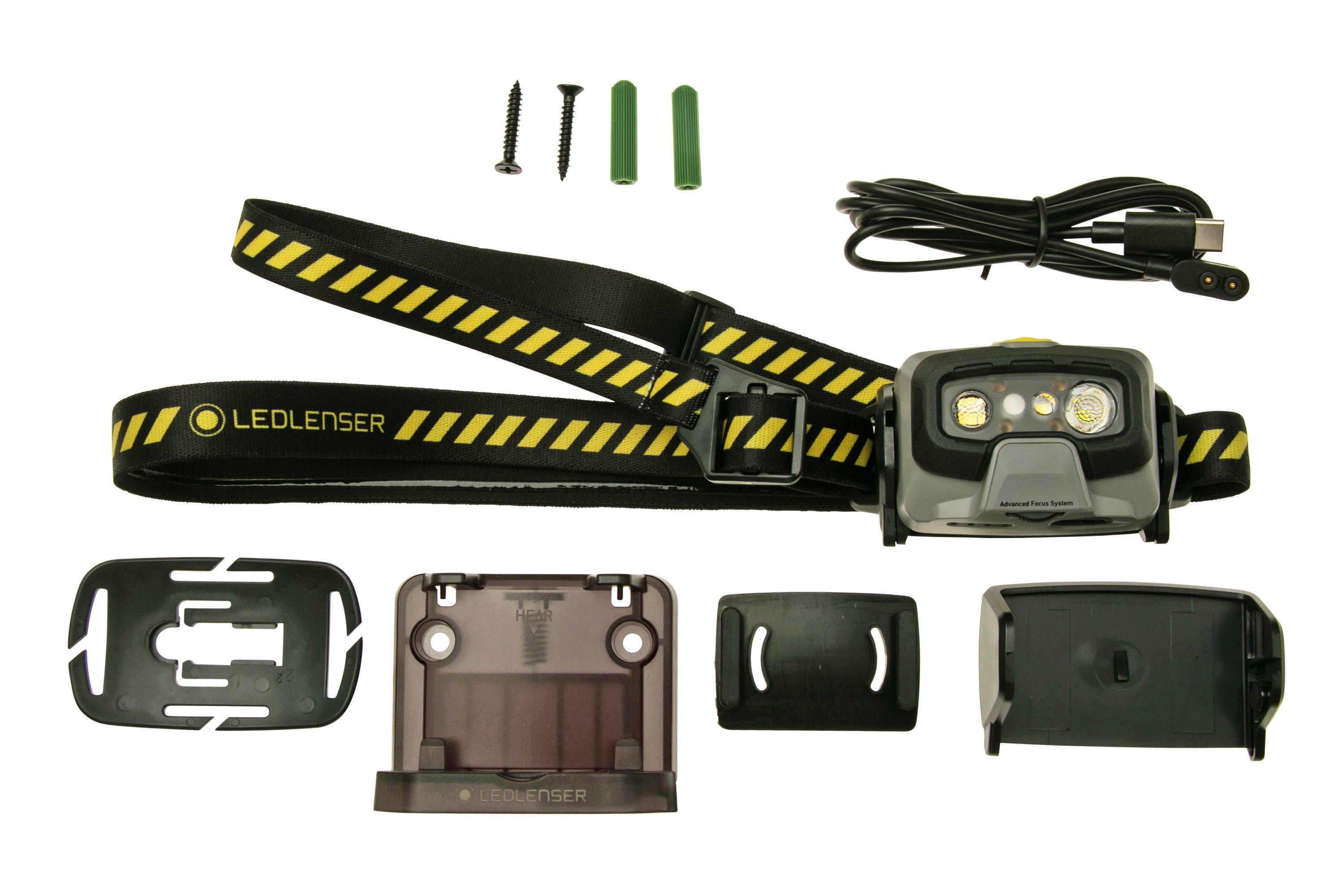 Ledlenser HF6R Work rechargeable head torch, grey, 800 lumens | Advantageously shopping at Knivesandtools.ie