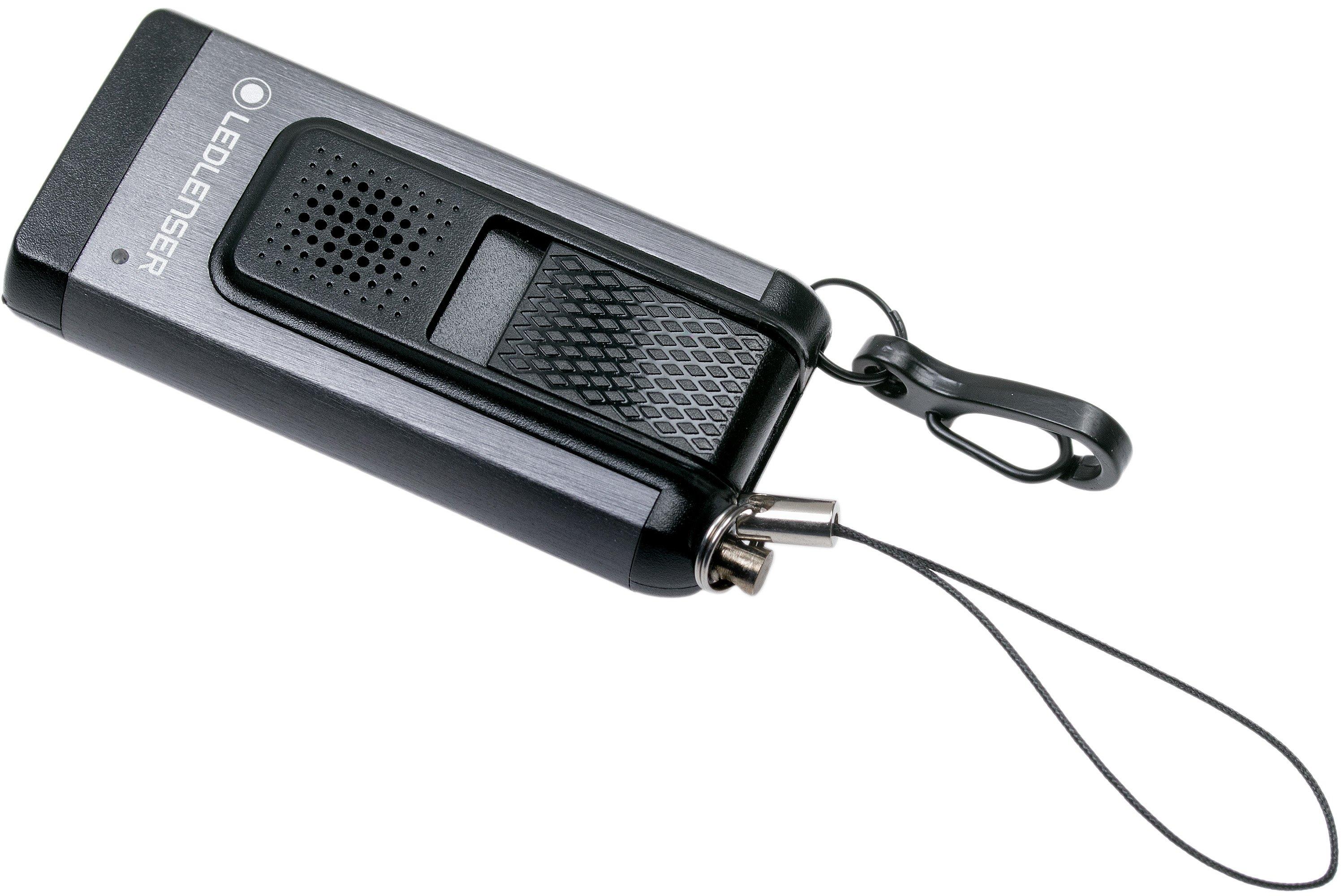 Ledlenser K6R Safety, keychain flashlight with alarm, grey