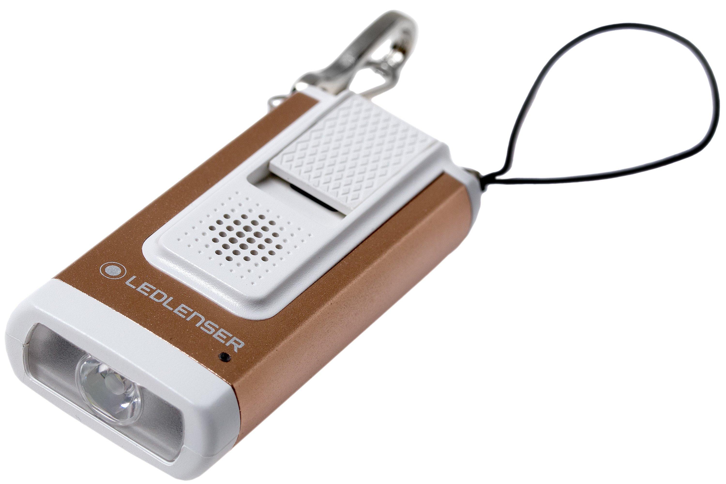 Ledlenser K6R Safety, keychain flashlight with alarm, rose Advantageously shopping at