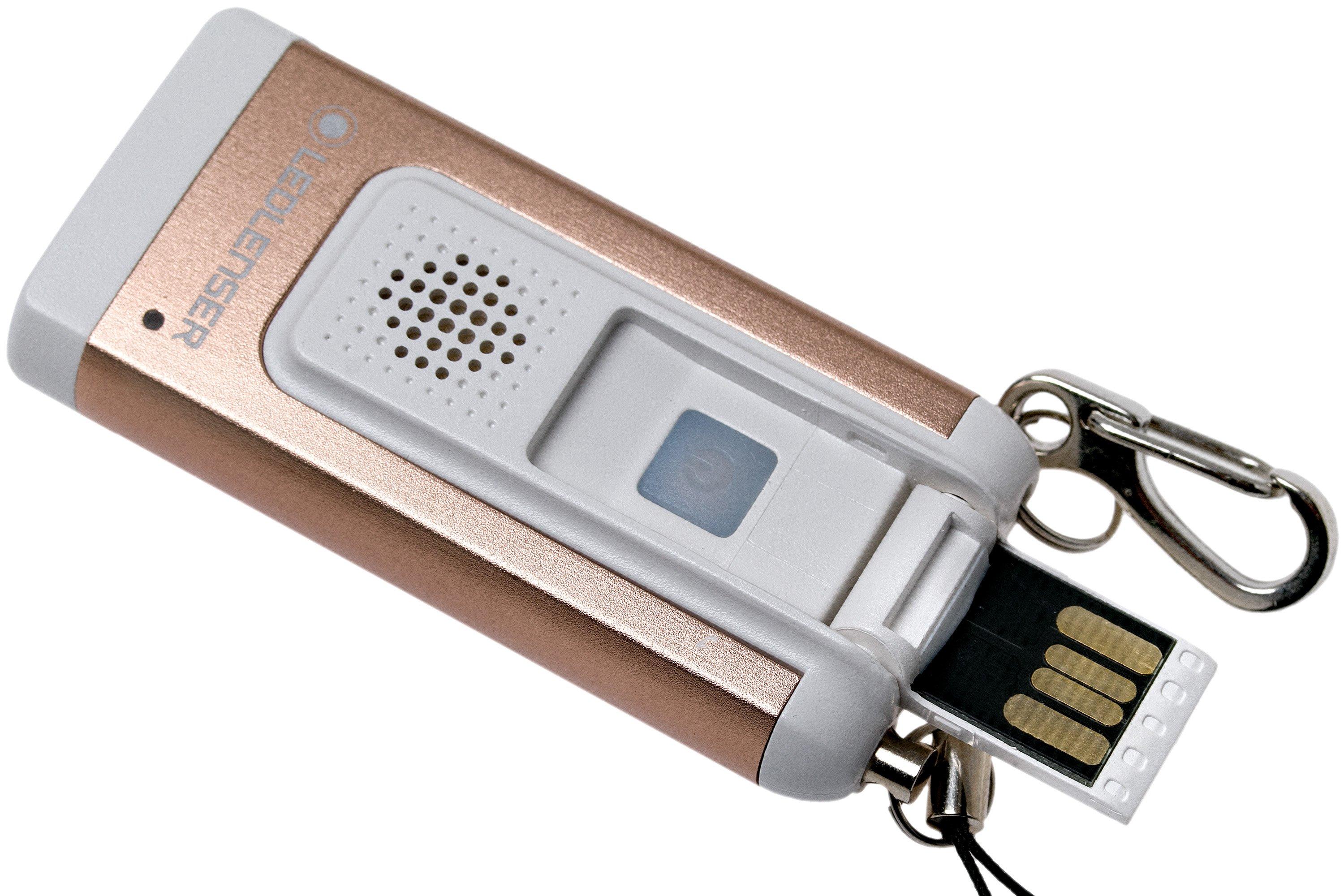 Ledlenser K6R Safety, keychain flashlight with alarm, rose