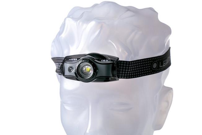 Ledlenser MH-5, torcia da testa ricaricabile, nero e grigio