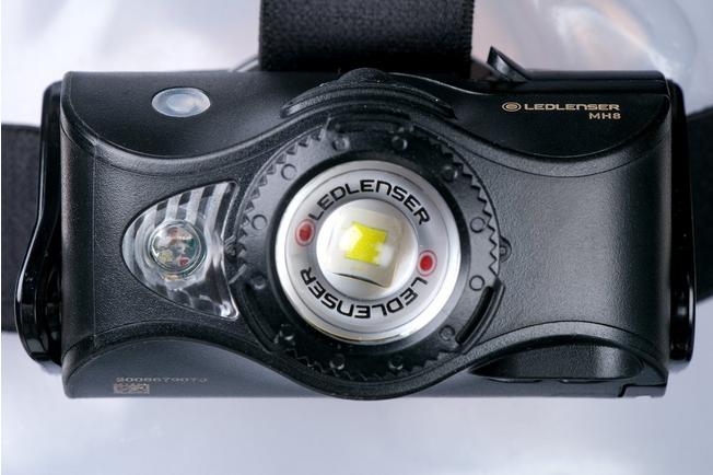 Led Lenser MH-8 torcia da testa ricaricabile, nero