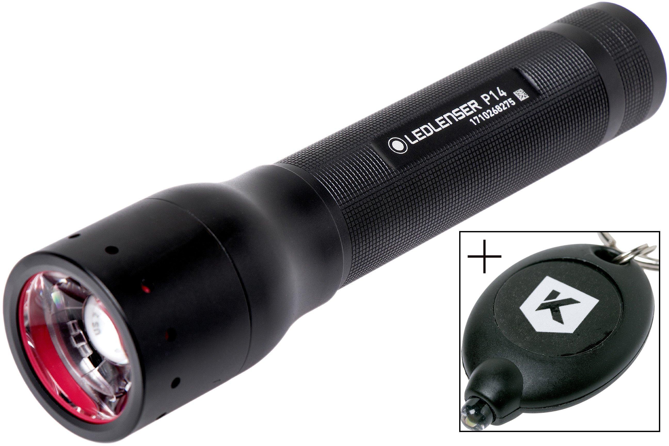 LED Lenser P14 (500901) Professional LED Flashlight - 800 Lumens - 350m  Range