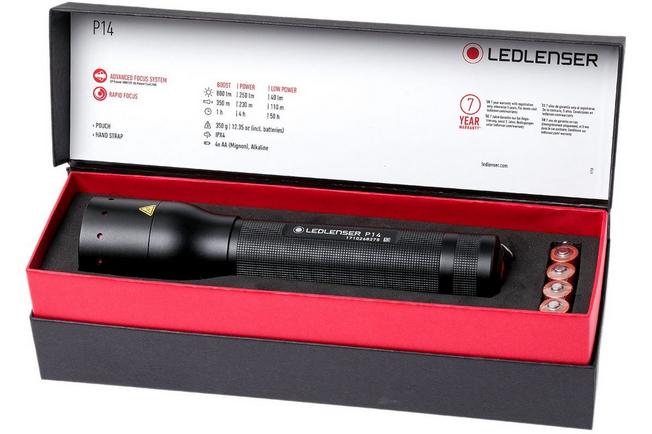 LedLenser P14 focusing LED flashlight, 2018-edition