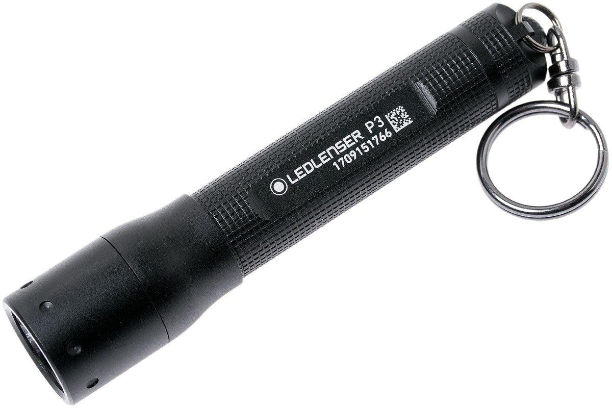 LED Lenser P3 Slim-Line Key Ring Flashlight Torch 25 Lumens 