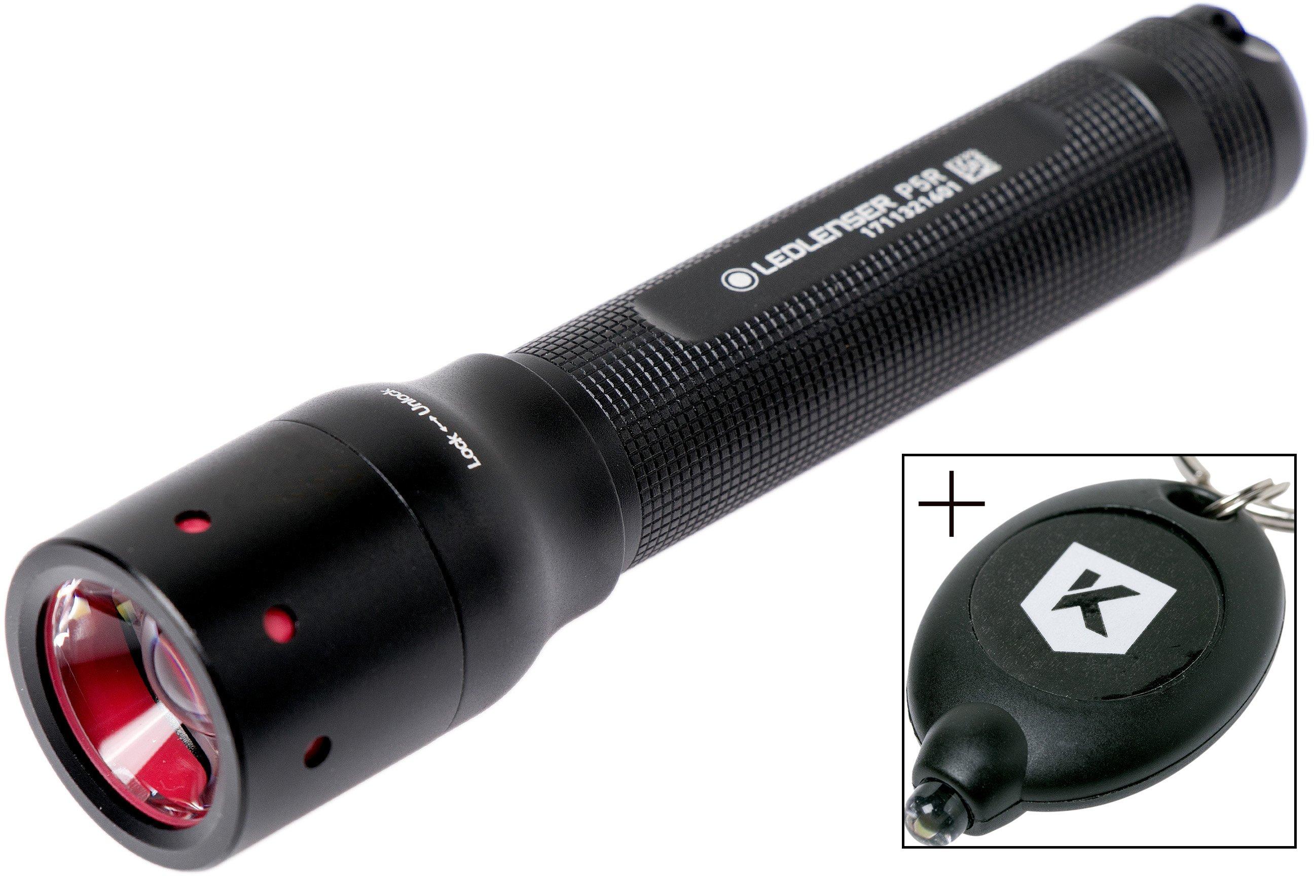 LED Lenser P5R Rechargeable Flashlight Torch 420 Lumens 