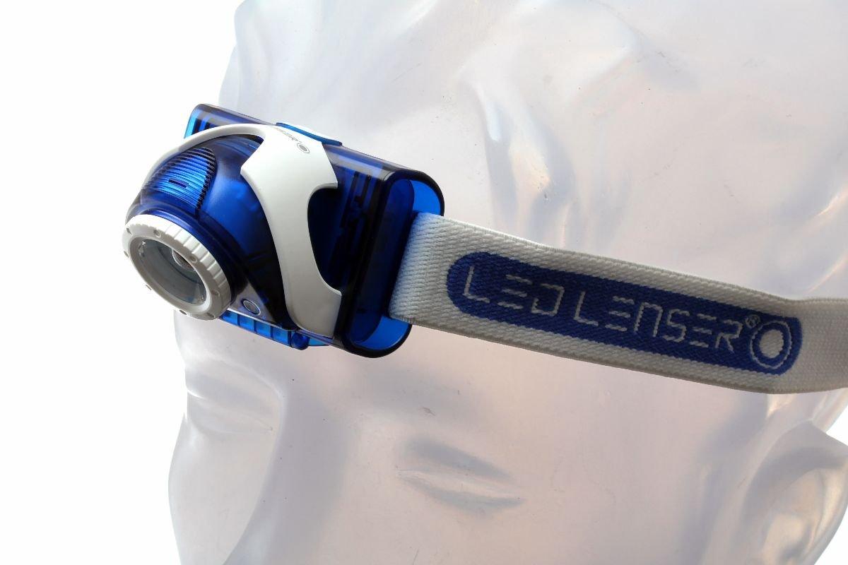 Zweibrüder 6107-rb LED Lenser SEO7 Oplaadbare Head Torch, Zwart, One Size