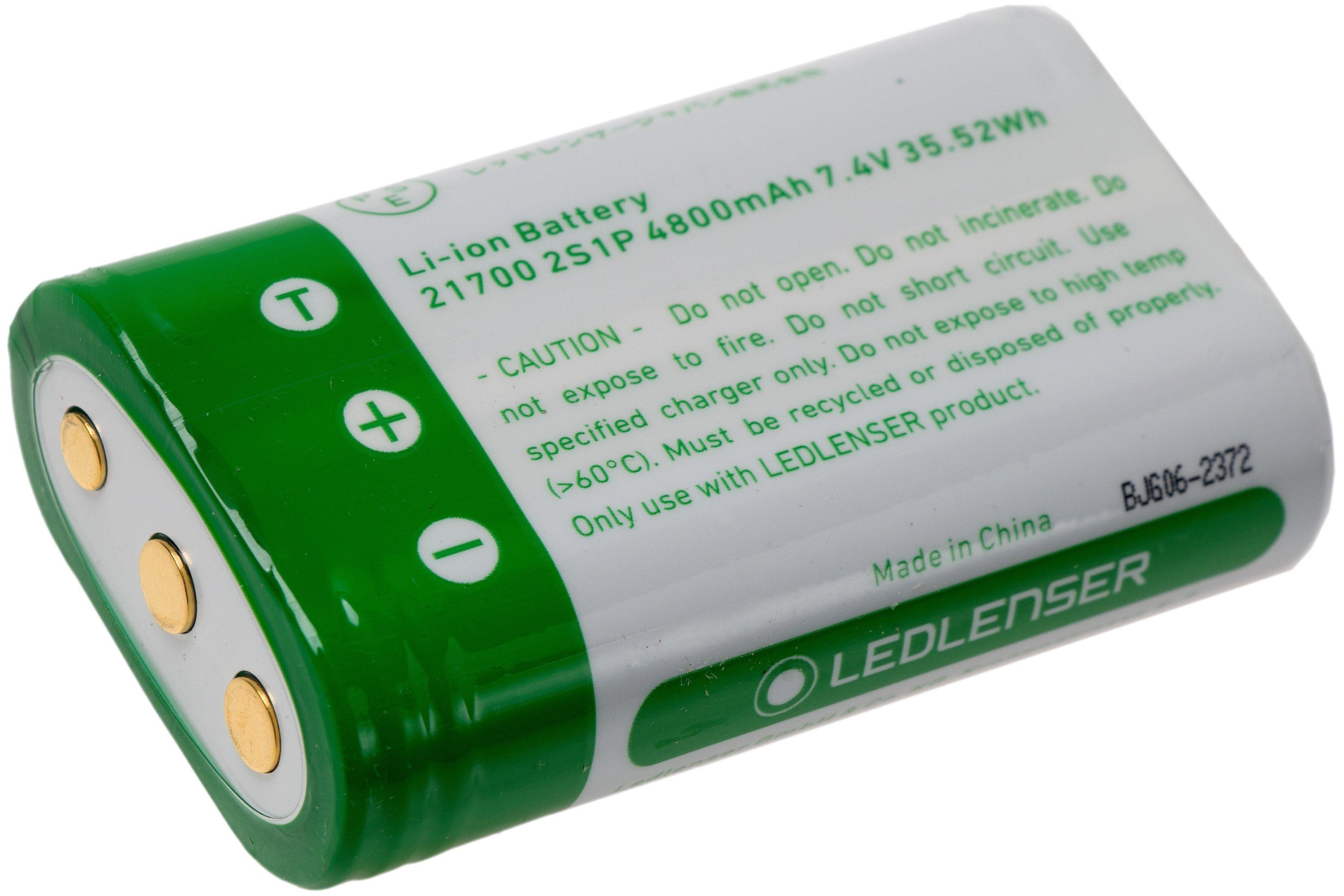 Ledlenser 21700 Li-ion accu rechargeable, 4.800mAh  Achetez à prix  avantageux chez knivesandtools.be