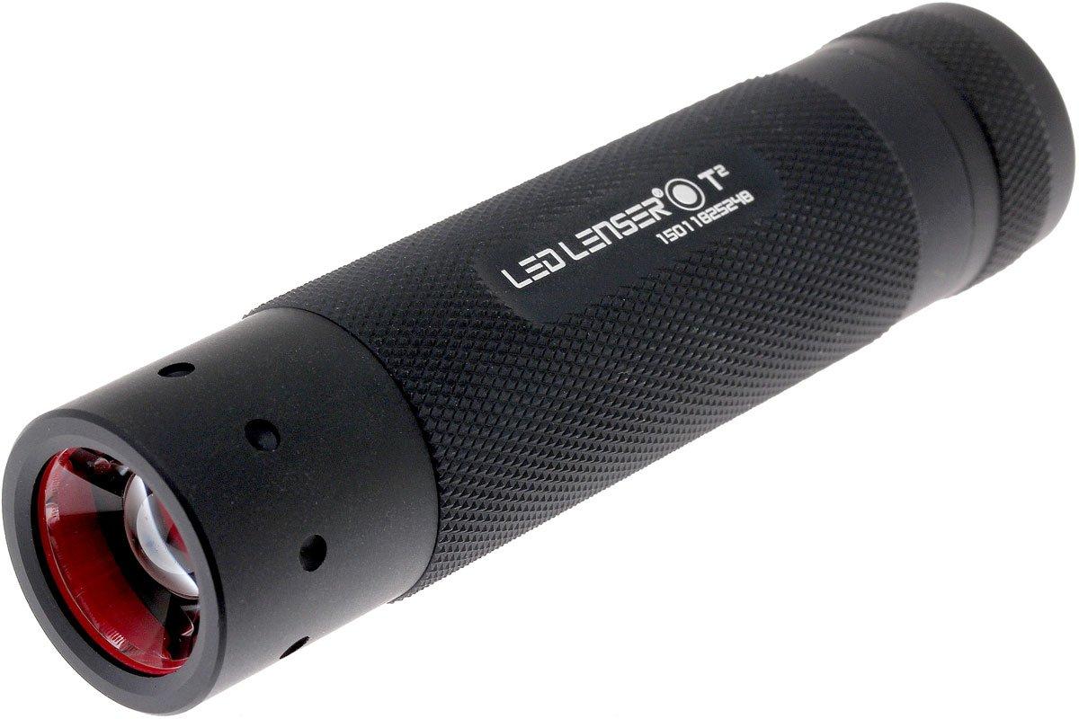 Ledlenser Linterna de bolsillo táctica LED T², 240 lúmenes, haz de