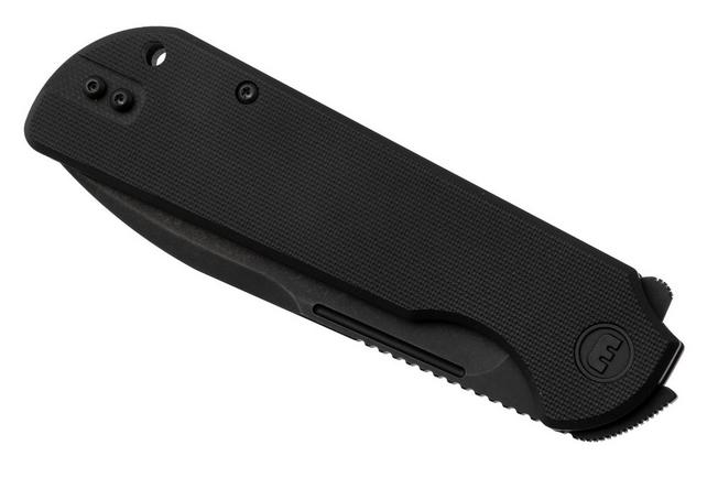 Afbeelding voor Eutektik Binary BIN-BBW-L Blackwashed 14C28N, Black G10, linkshandig zakmes
