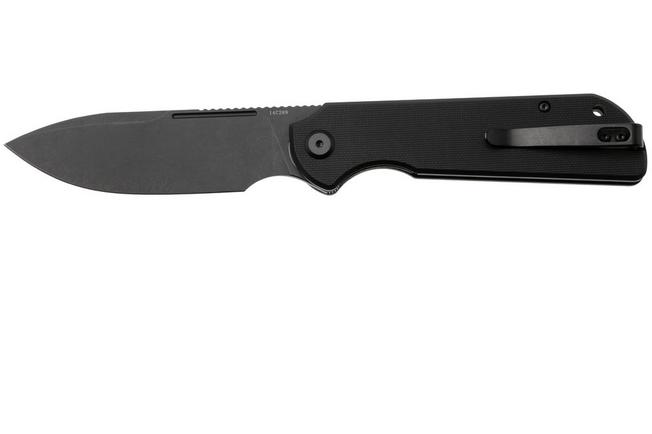 Afbeelding voor Eutektik Binary BIN-BBW-R Blackwashed 14C28N, Black G10, zakmes