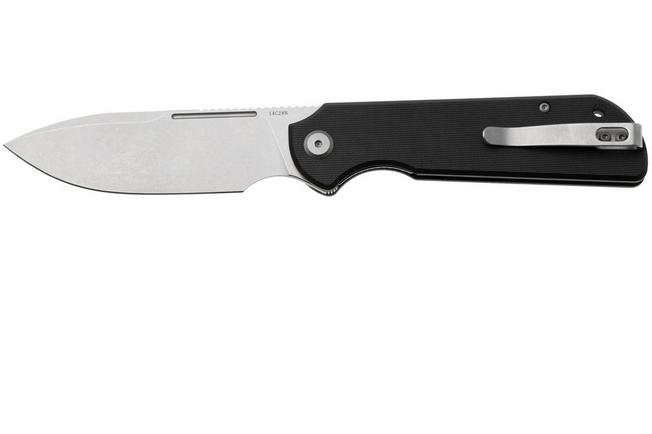 Afbeelding voor Eutektik Binary BIN-BSW-L Stonewashed 14C28N, Black G10, linkshandig zakmes