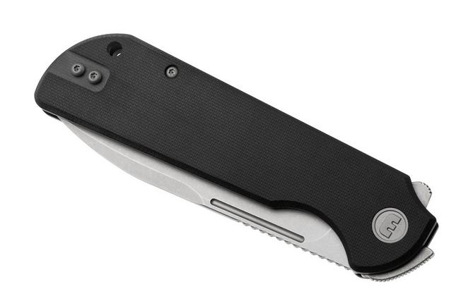 Afbeelding voor Eutektik Binary BIN-BSW-L Stonewashed 14C28N, Black G10, linkshandig zakmes