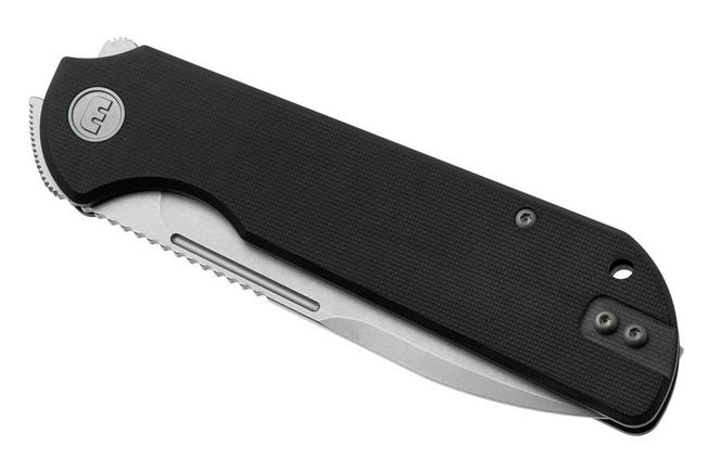 Afbeelding voor Eutektik Binary BIN-BSW-R Stonewashed 14C28N, Black G10, zakmes