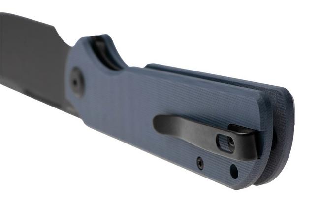 Afbeelding voor Eutektik Binary BIN-DBW-R Blackwashed 14C28N, Blue G10, zakmes