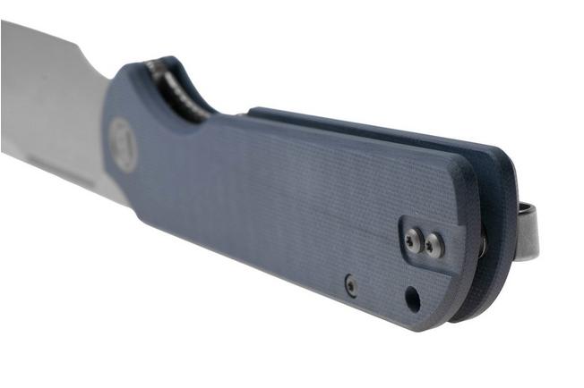 Afbeelding voor Eutektik Binary BIN-DSW-L Stonewashed 14C28N, Blue G10, linkshandig zakmes
