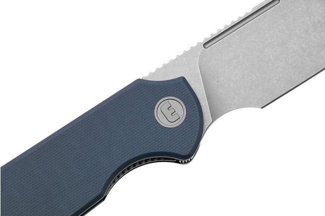 Afbeelding voor Eutektik Binary BIN-DSW-L Stonewashed 14C28N, Blue G10, linkshandig zakmes