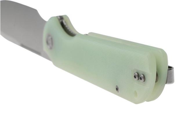 Afbeelding voor Eutektik Binary BIN-JSW-L Stonewashed 14C28N, Jade G10, linkshandig zakmes