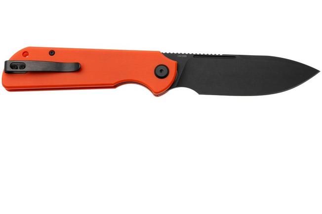 Afbeelding voor Eutektik Binary BIN-OBW-R Blackwashed 14C28N, Orange G10, zakmes