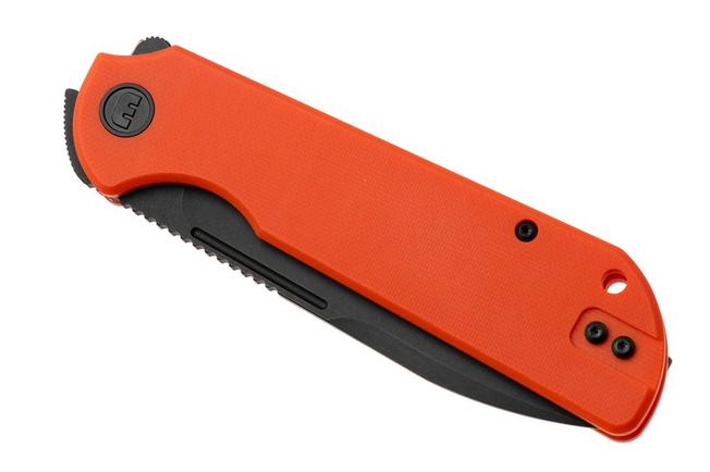 Afbeelding voor Eutektik Binary BIN-OBW-R Blackwashed 14C28N, Orange G10, zakmes