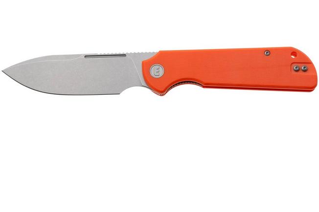 Afbeelding voor Eutektik Binary BIN-OSW-R Stonewashed 14C28N, Orange G10, zakmes