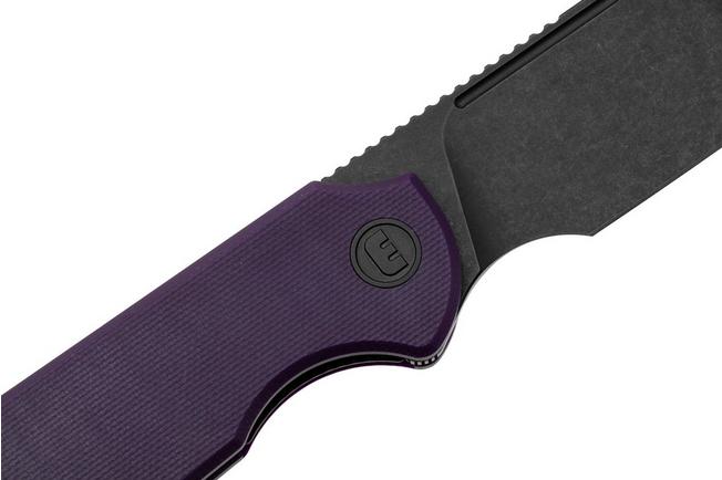 Afbeelding voor Eutektik Binary BIN-PBW-L Blackwashed 14C28N, Purple G10, linkshandig zakmes
