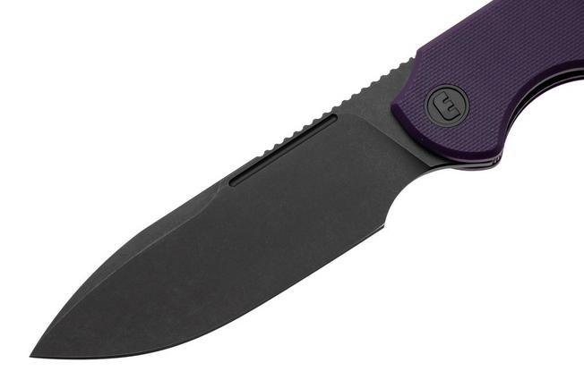 Afbeelding voor Eutektik Binary BIN-PBW-R Blackwashed 14C28N, Purple G10, zakmes
