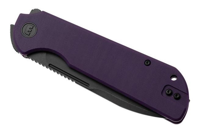 Afbeelding voor Eutektik Binary BIN-PBW-R Blackwashed 14C28N, Purple G10, zakmes