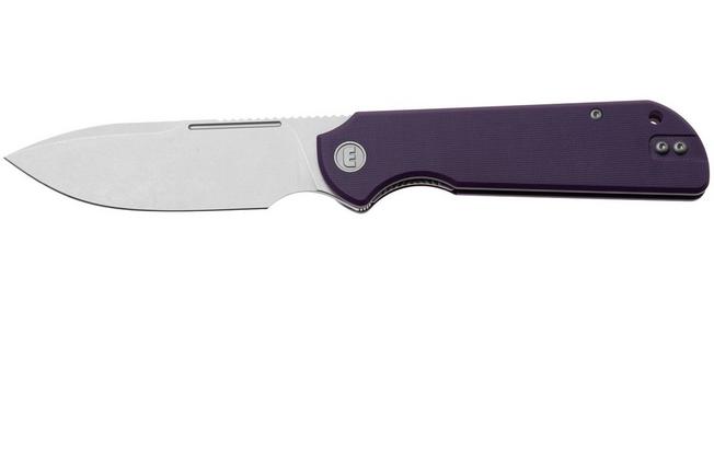 Afbeelding voor Eutektik Binary BIN-PSW-R Stonewashed 14C28N, Purple G10, zakmes