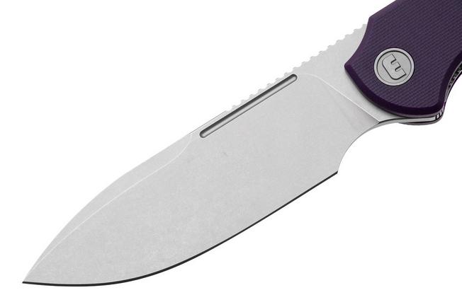 Afbeelding voor Eutektik Binary BIN-PSW-R Stonewashed 14C28N, Purple G10, zakmes